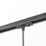 1 fase rail hanglamp Fos - zwart met gouden binnenkant