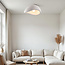 Wabi Sabi plafondlamp Concrete Aura 60 x 47 cm met steeneffect - wit