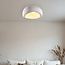 Wabi Sabi plafondlamp Stone Craft met steeneffect 48 x 38 cm - wit