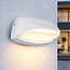 Moderne witte wandlamp Jessy voor buiten