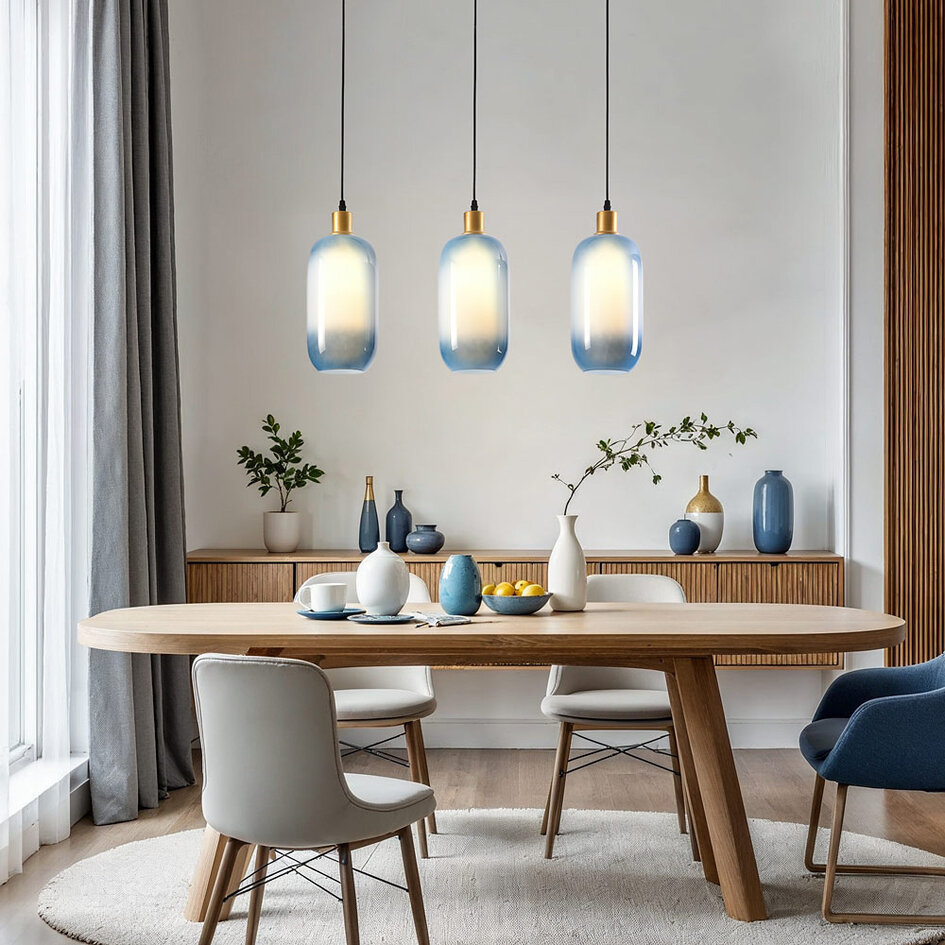 Hanglamp met kleurverloop in glas - Noud