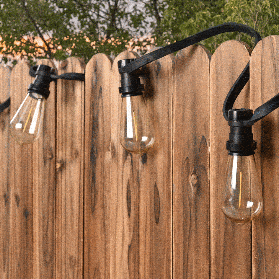 E27 LED lamp met vallend lichteffect van 1,5W, 2000K