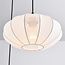 3-lichts japandi hanglamp met witte stoffen lampionnen - Fabrica