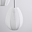 3-lichts japandi hanglamp met witte stoffen lampionnen - Fabrica