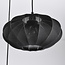 3-lichts japandi hanglamp met zwarte stoffen lampionnen - Fabrica