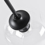Design hanglamp  5-lichts zwart met transparant glas - Salome