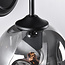 2-lichts wandlamp in het zwart - Leandra