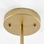Design hanglamp  7-lichts goud met amber glas - Stefanie