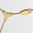 Design hanglamp  7-lichts goud met amber glas - Stefanie