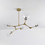 Design hanglamp  5-lichts goud met transparant glas - Selini