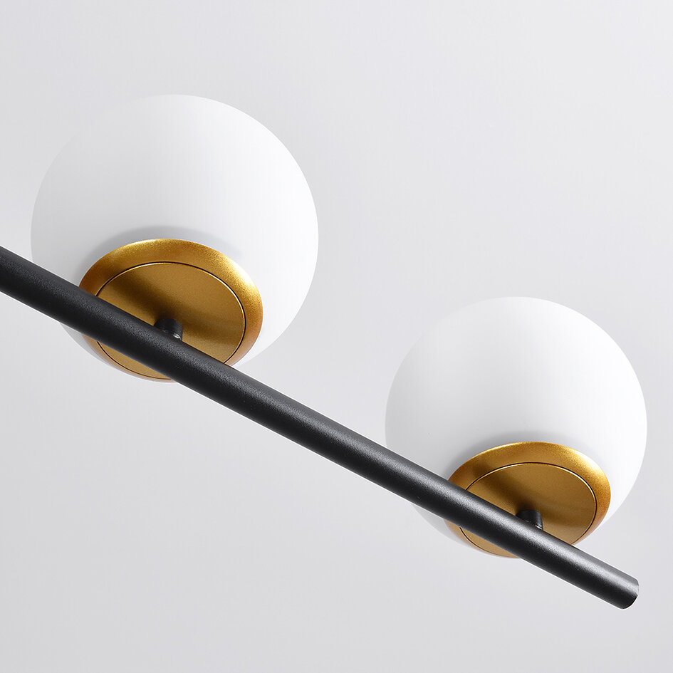 Design hanglamp Danny, 3-lichts - melkwit