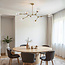 Design hanglamp  7-lichts goud met transparant glas - Melodie