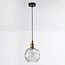 1-lichts hanglamp Lotte - smoke glas + bolling