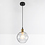1-lichts hanglamp Lotte - smoke glas + bolling