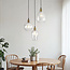 Design hanglamp in helder glas, 3-lichts - Verona