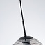 Moderne hanglamp zwart met 3D golvend smoke glas, 3-lichts - Carice