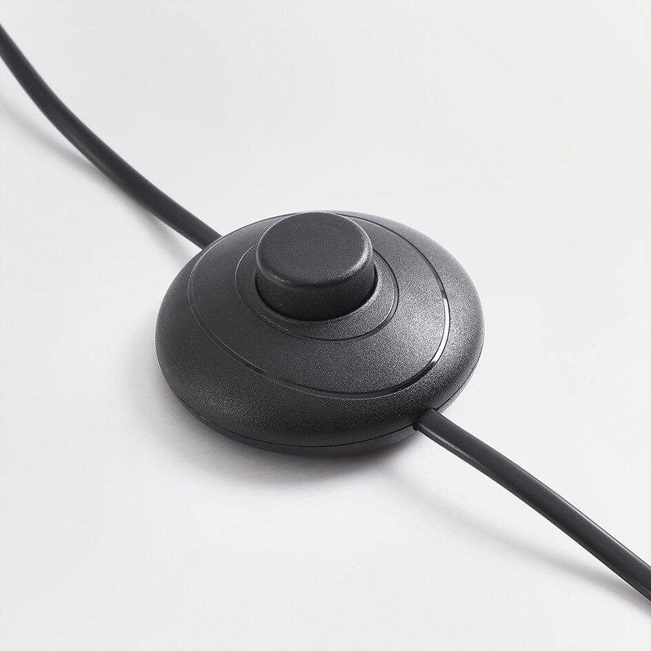 Staande lamp 4-lichts zwart met smoke glas - Pippa