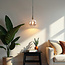 1-lichts hanglamp Loiza - amber glas