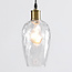1-lichts hanglamp Verona transparant - langwerpig glas bolling