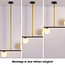 Design hanglamp Danny, 3-lichts - melkwit