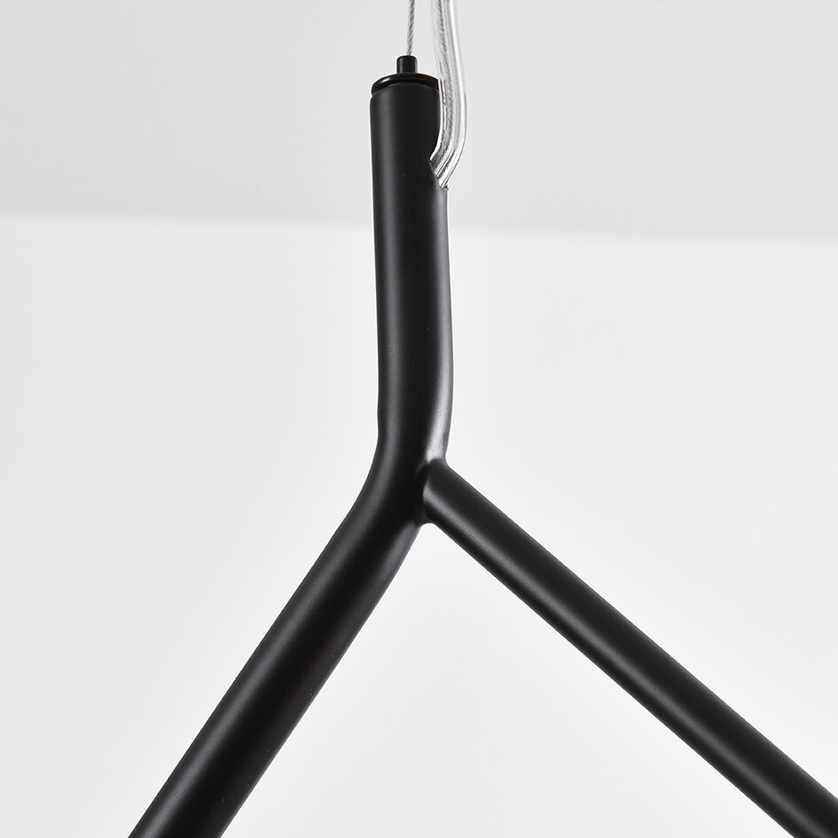 Asymmetrische hanglamp Dexter 2-lichts - smoke glas met spiegeleffect