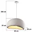 Wabi Sabi hanglamp Urban Stone met wit steenmotief - 48 x 38 cm