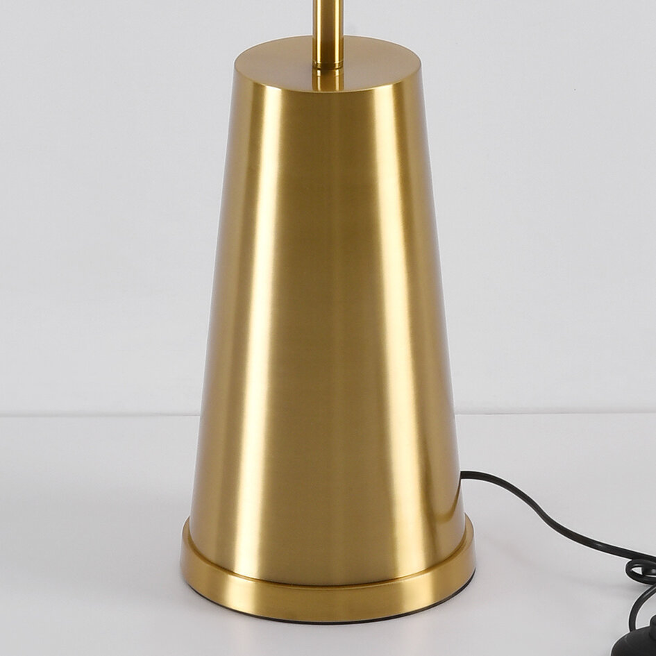 Staande lamp met stoffen lampenkap - Valya