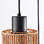 3-lichts Boho hanglamp Canico met touw
