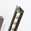 Moderne verstelbare hanglamp Miyo met dimbare LEDs, geborsteld grijs - max. 40W