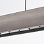 Moderne verstelbare hanglamp Miyo met dimbare LEDs, geborsteld grijs - max. 40W