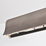 Moderne verstelbare hanglamp Miyo met dimbare LEDs, geborsteld grijs - max. 40W