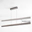 Moderne verstelbare hanglamp Miyo met dimbare LEDs, geborsteld grijs - max. 40W