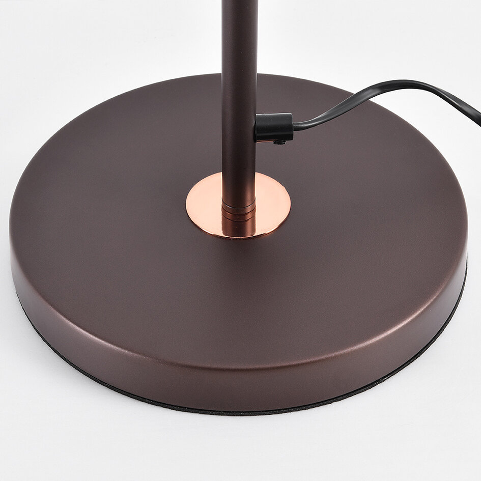 Staande lamp met kantelbare kap - Freddie - koffiebruin