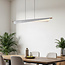 Design hanglamp Mitsu - 3-staps dimbaar - geborsteld zilver
