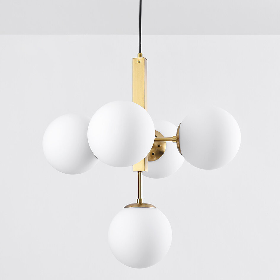 Moderne hanglamp Kenji, 5-lichts