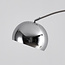 Gebogen staande lamp Bowie - chroom