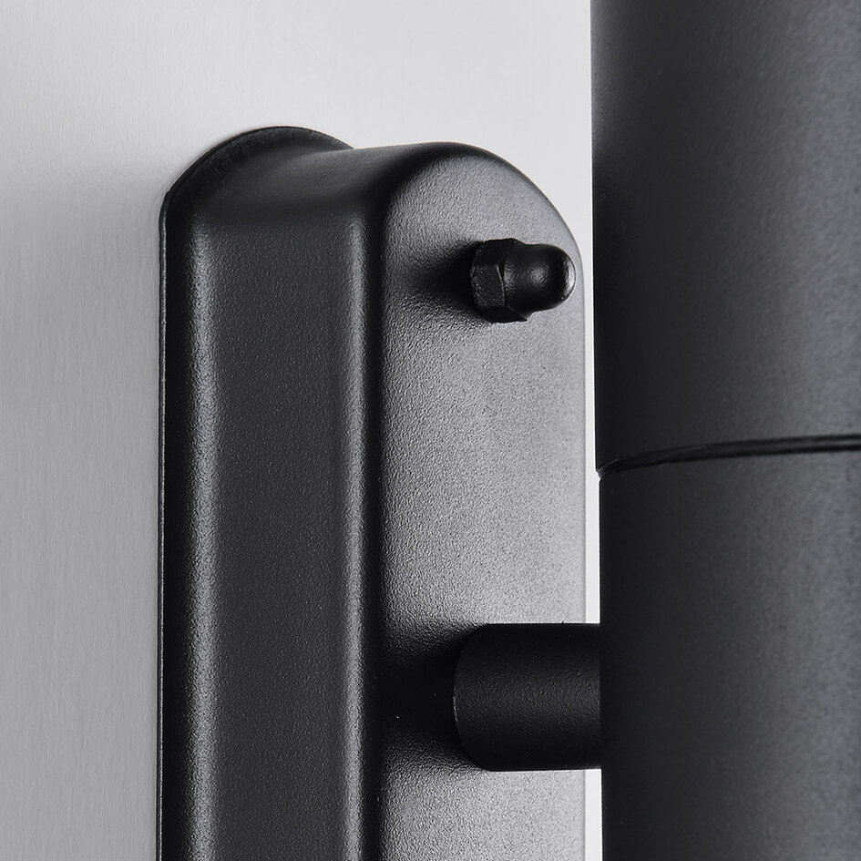 Ronde wandlamp zwart Olivia - 2-lichts