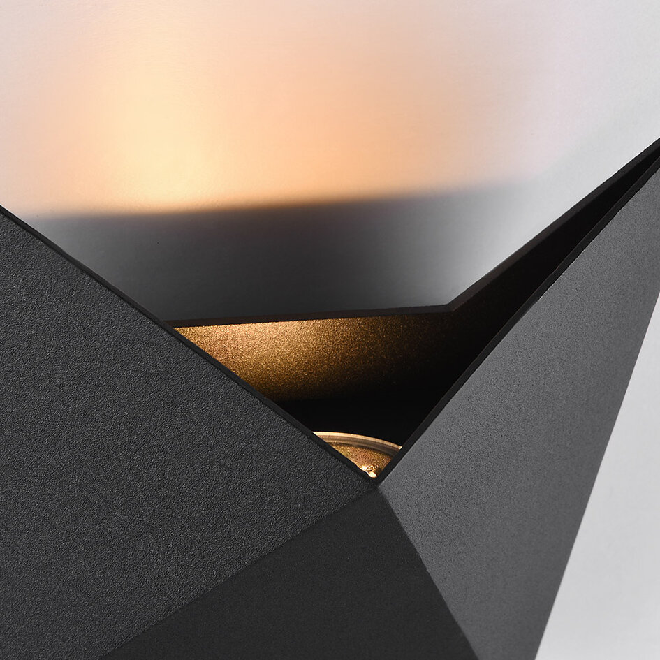 Design buitenwandlamp Milo - zwart