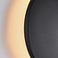 Ronde buitenwandlamp Lune - zwart