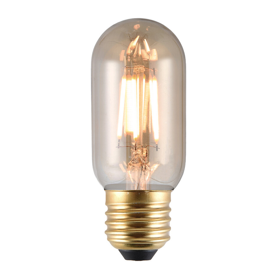 LED filament buislamp van 4W 2200K, amber glas - dimbaar