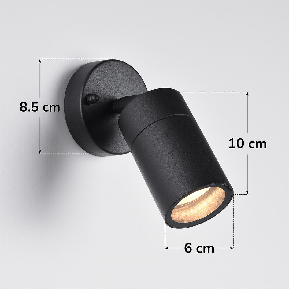 Design wandlamp Lola - zwart