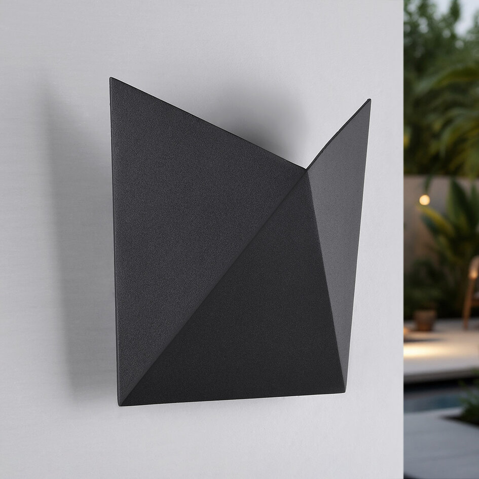 Design buitenwandlamp Milo - zwart