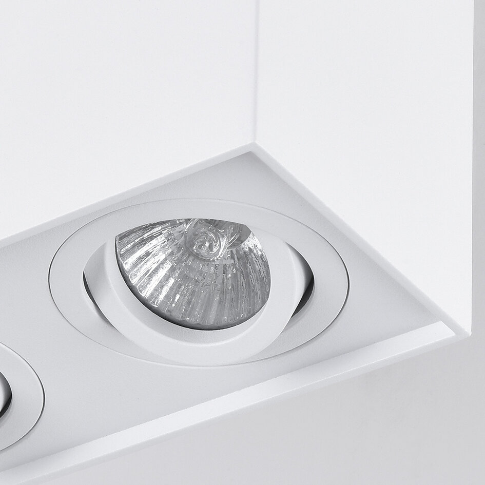 Design spot Timmy kantelbaar, 2-lichts - wit