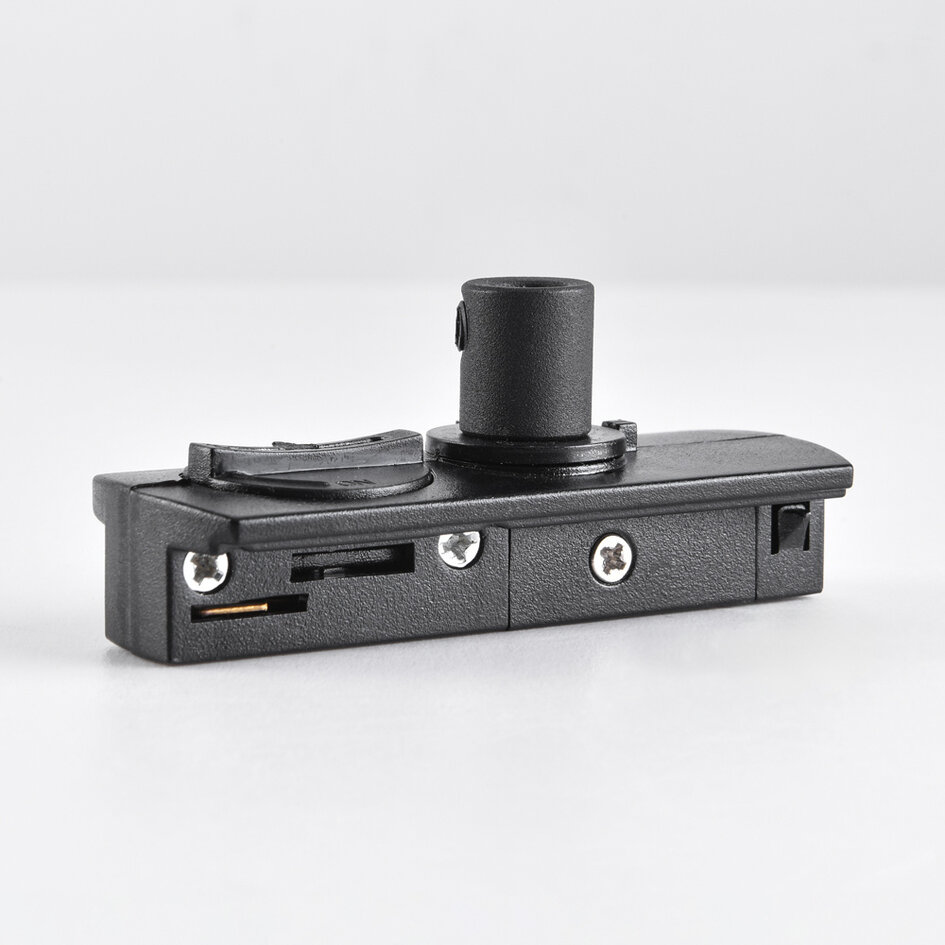 1-fase rail hanglamp adapter - zwart