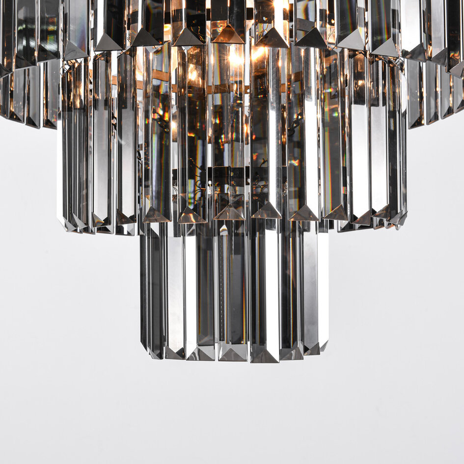 Luxe zwarte plafondlamp - Royce