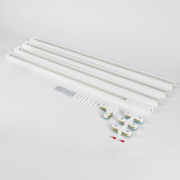 3 meter starterset voor 1-fase railverlichting - wit