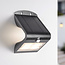 Solar buitenwandlamp Single Conan 3,2W met sensor - zwart