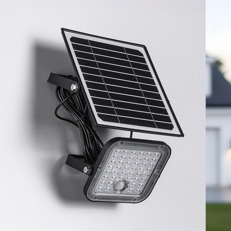 10W solar LED floodlight voor buiten met sensor - Calem