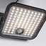 3OW solar LED floodlight voor buiten met sensor - Nick