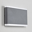Platte buiten wandlamp 12W Demi - grijs